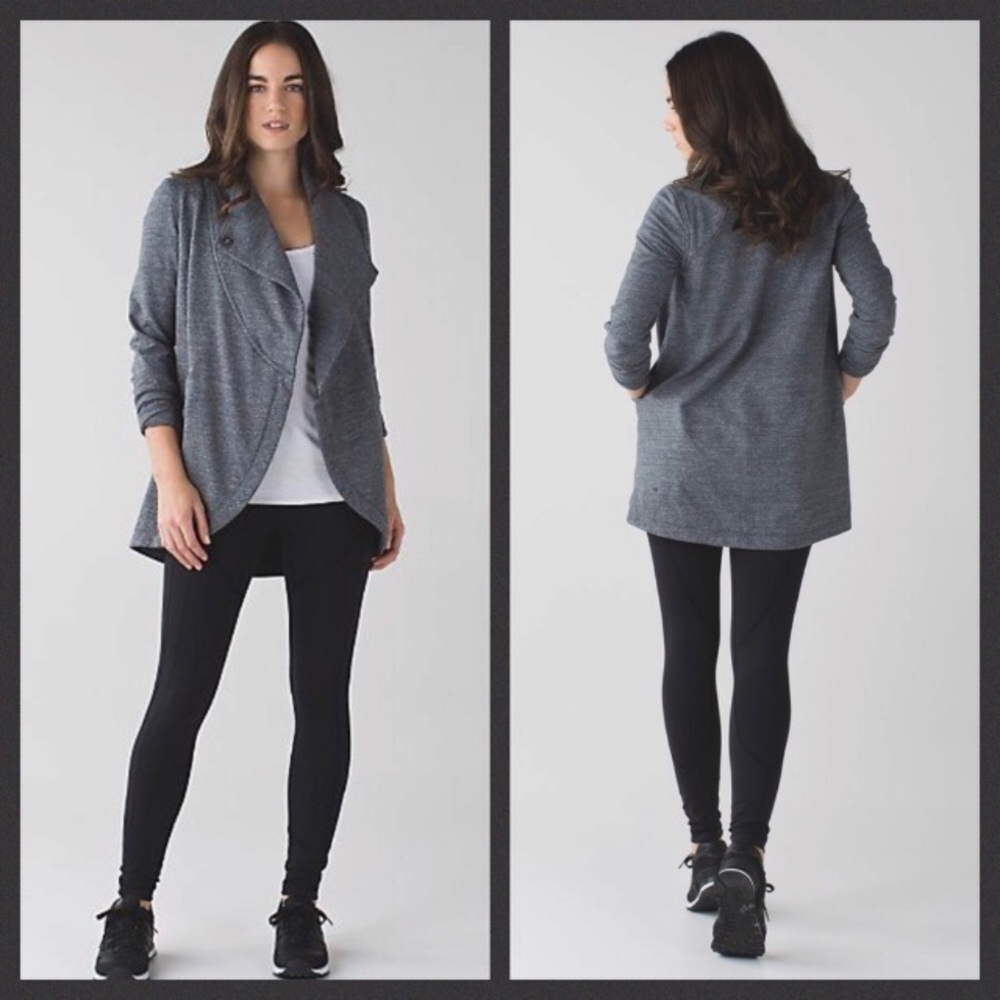 Lululemon That’s A Wrap Jacket Heathered Gray Women’s Size 6 Athletic Casual